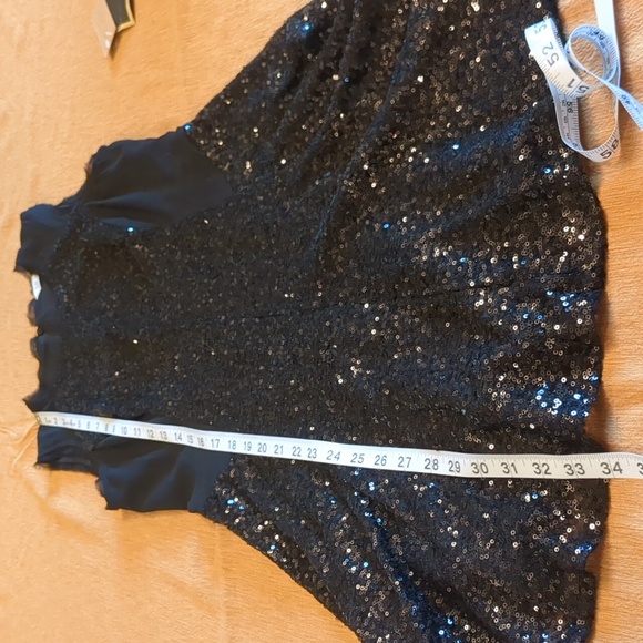 NWT Rachel Roy Black Sleeveless Party Dress Sequins Sparkles Small Size 4 - Picture 11 of 11